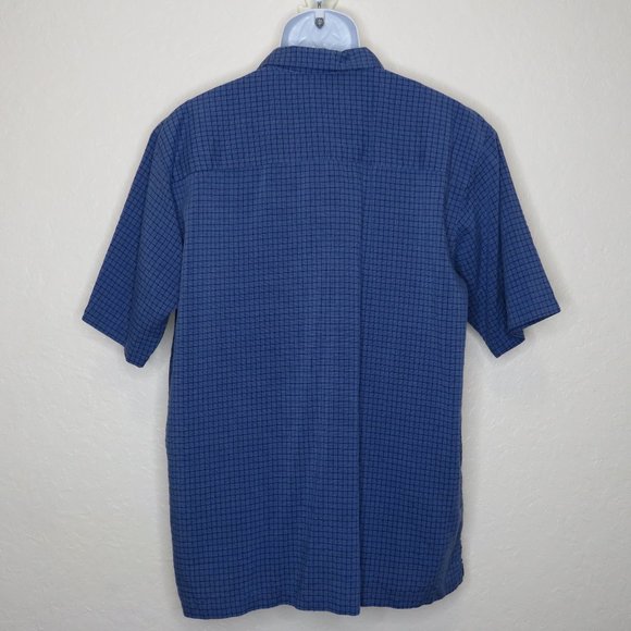 Mossimo* Men's Short Sleeve Button Down Straight Hem Chest Pocket‎ Shirt~ Large - Picture 7 of 9